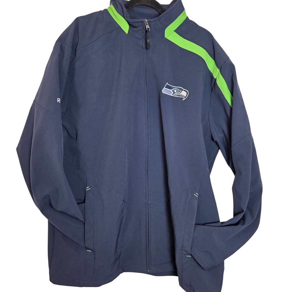 Seattle Seahawks NFL Softshell Mockneck‎ Jacket On Field Reebok XL